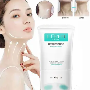 폴리 펩타이드 에센스 롤온 넥 퍼밍 크림, 모이스처라이징 넥 타이트닝 크림, 이중 턱 감소, 잔주름 스킨 케어