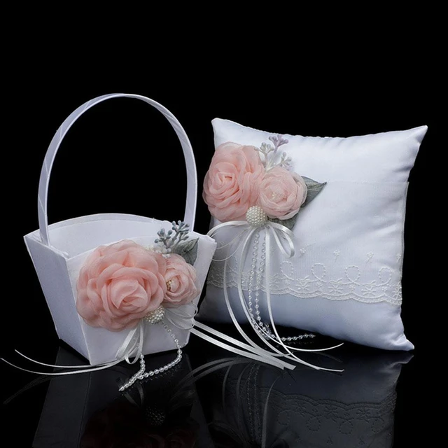 Wedding Ring Pillow, Flower Wedding Pillow Cushion, Wedding Ring Holder,  Wedding Ring Cushion, Ring Pillow for Wedding RT49 - Etsy