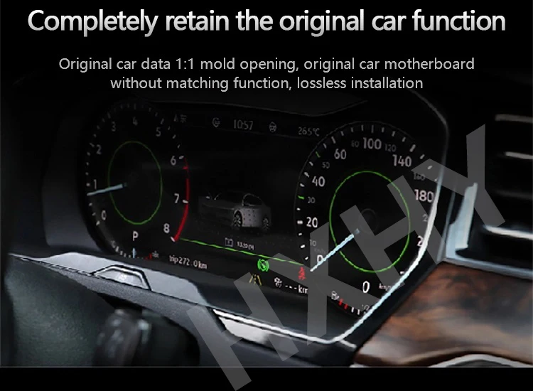 Car LCD Digital Cluster Virtual Cockpit SpeedMeter Dash For Volkswagen VW Jetta