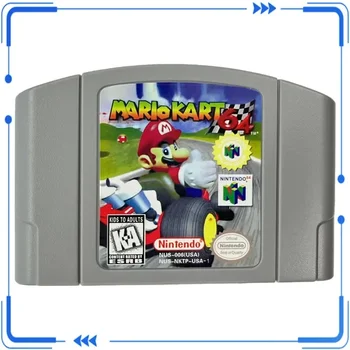 Hot Selling N64 US Version 64-bit Console Video Game Cassettes Kart 64 Super Smash Bros N64 Game Children Top Birthday Gift 1