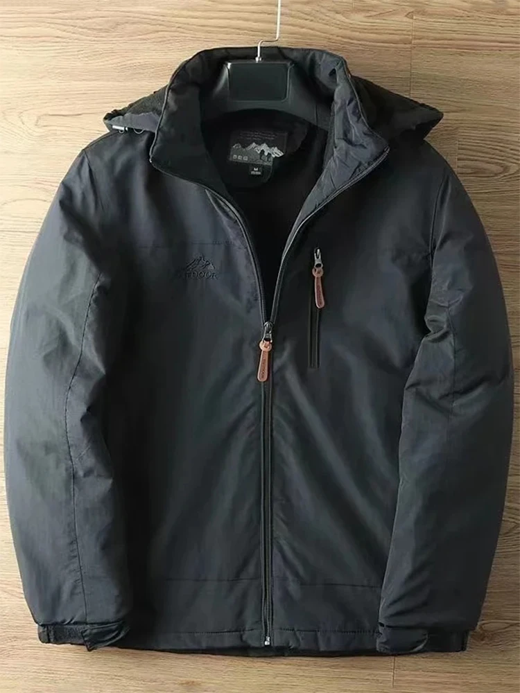 Mens Casual Tactical Jacket - Warm Padded Outdoor Coat for Autumn and Winter