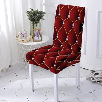 Elastic 3D Print Chair Cover 10 Chair And Sofa Covers