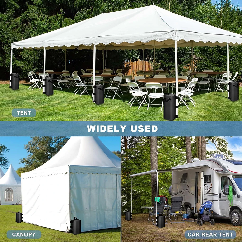 4Pcs 10/20L Outdoor Tent Foot Sandbags Garden Gazebo Foot Leg Fixing Equipment 500D Oxford Fabric Waterproof Camping Equipment