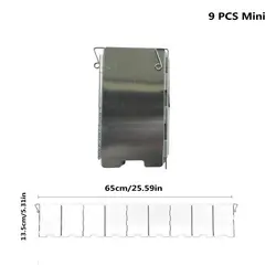 Compact Aluminum Alloy Windproof Shield for Outdoor Camping and Cooking (9Pcs Mini)