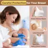 120ML Breast Shell Breastmilk Collector for Breastfeeding 2 Pcs Silicone Breast Pad Nursing Cup Milk Saver for Nursing Moms 4