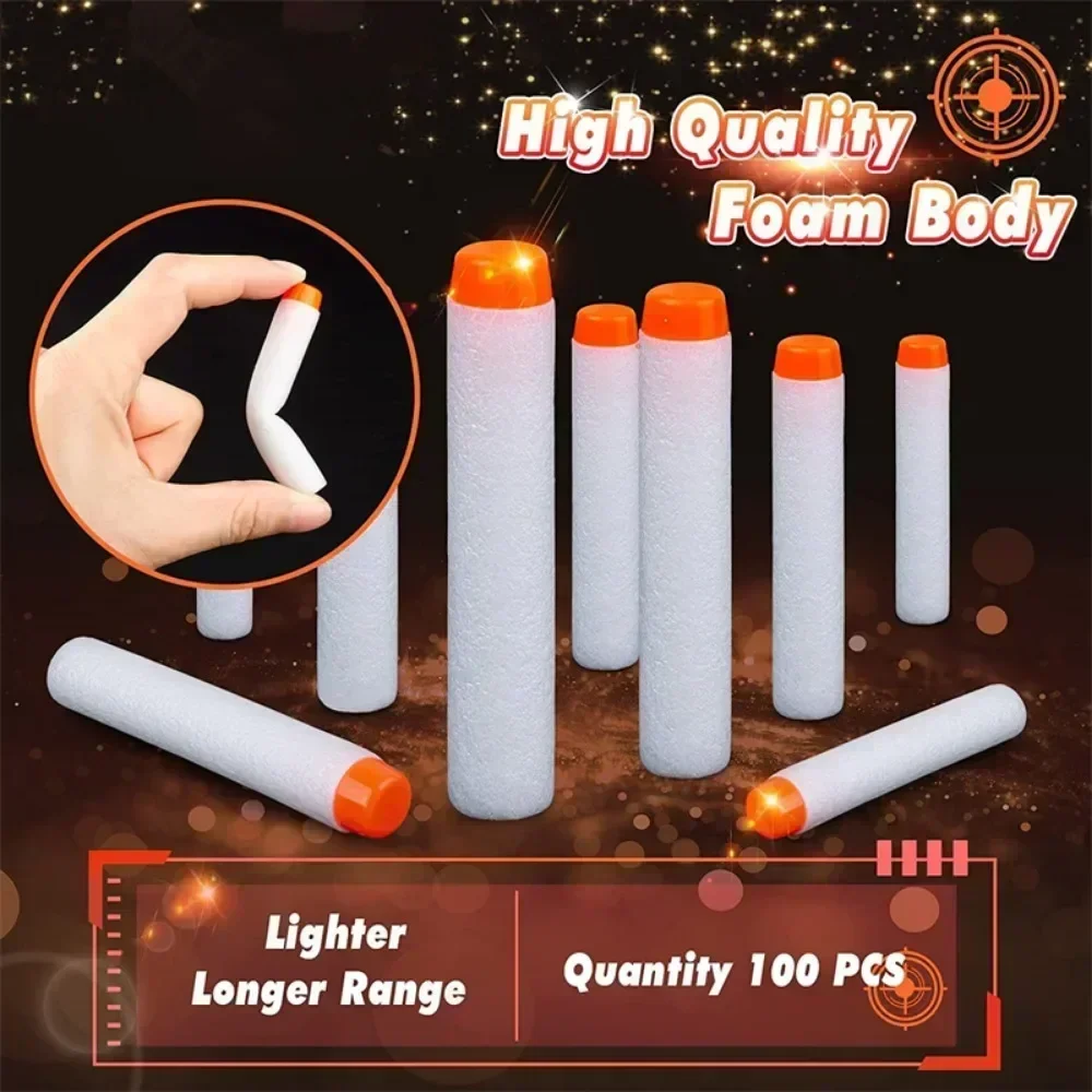 1000pcs Refill Darts For N Strike 2.0 Series Glow At The Dark Bullets Pack – Compatible With All Elite Blasters White_voghion.com