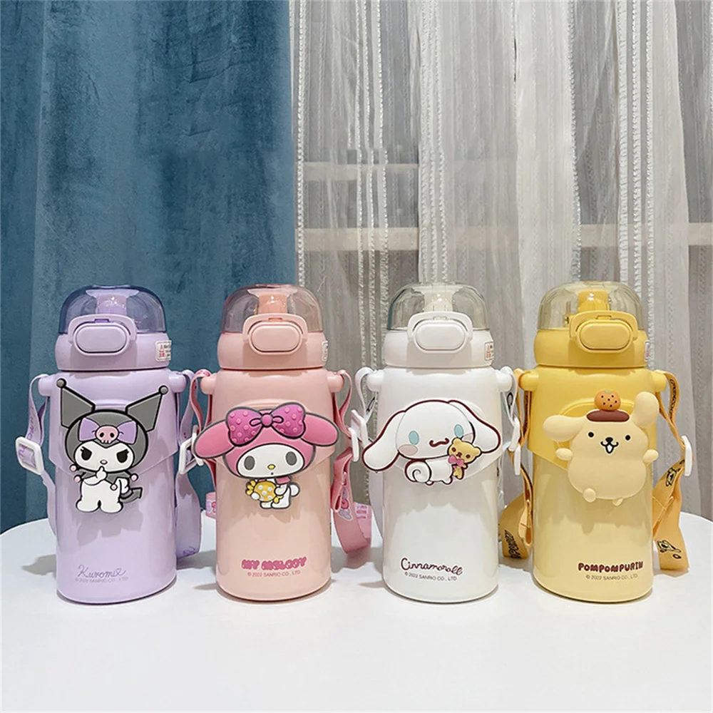 Kawaii Sanrio Water Cup with Straw - Kuru Store