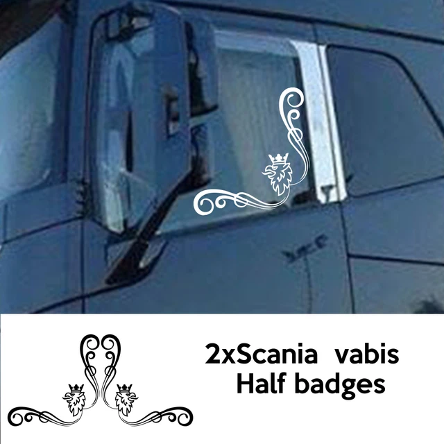DualColorStampe Adesivi Compatibili Con Scania Daf Iveco Man Camion Accessori Camion Stickers Camion Finestrino Jesus CROCE COD.0309 (Argento - Foto 4