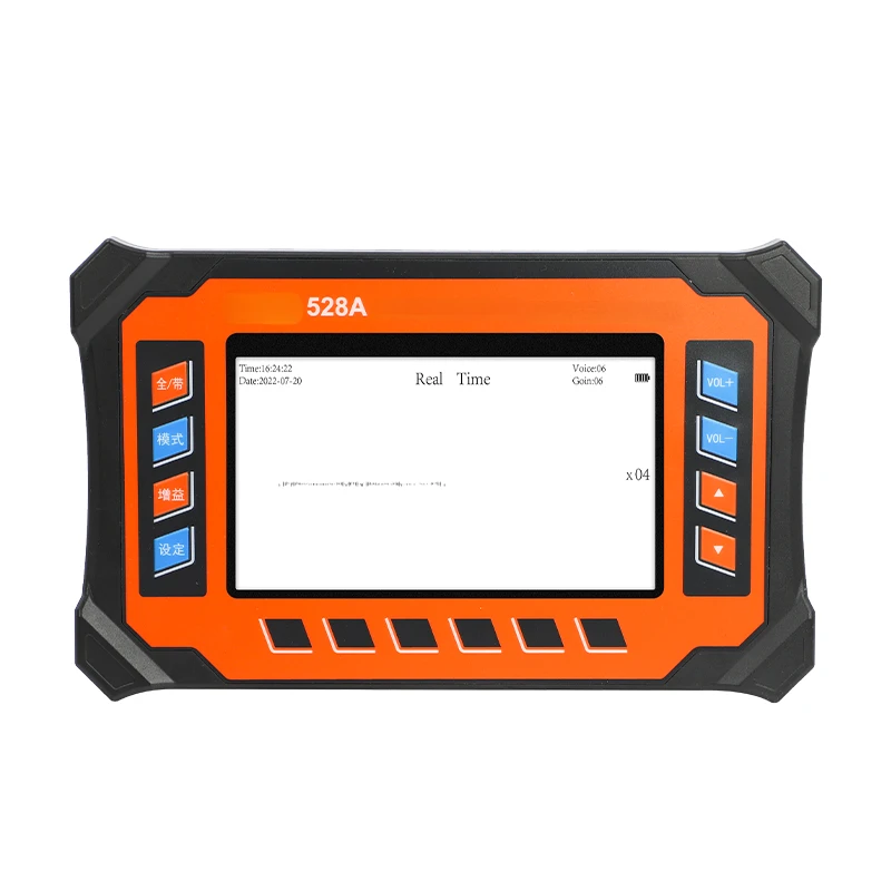 

528A 7 Inch Color LCD Screen 100HZ~2000Hz Frequency Water Leak Detector depth 2m Water Pipe Leak Detector