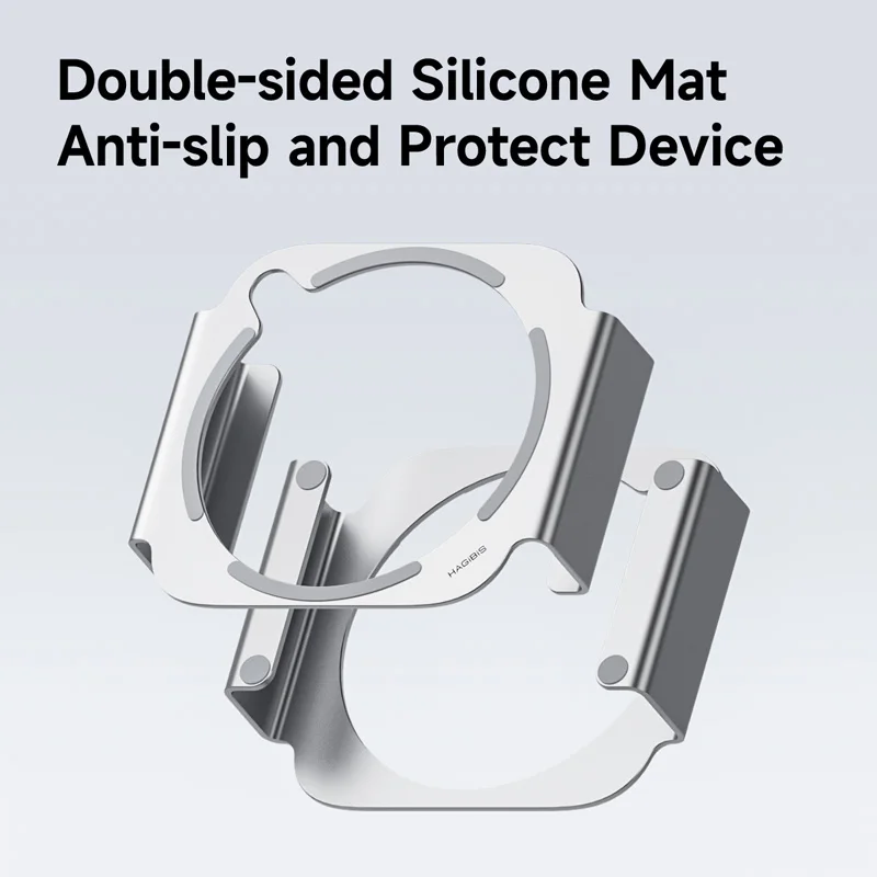 Hagibis Desktop Stand for Mac mini M4/M4 Pro 2024 Heat Dissipation Bracket Aluminum Alloy Mount Dock Cooling Holder Accessories