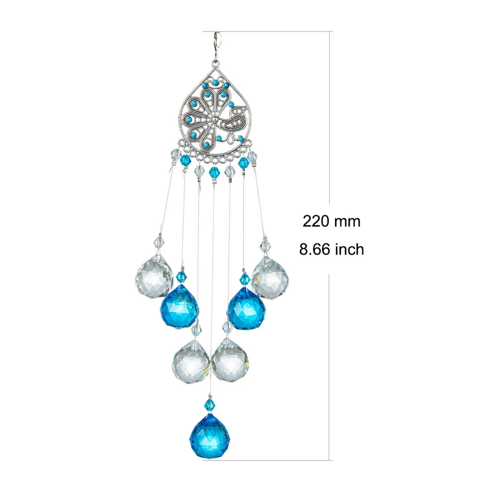 Crystal Crafts Handmade Unique Design Enhance Home Decor Exquisite Craftsmanship Vibrant Colors Handcrafted Crystal Pendant