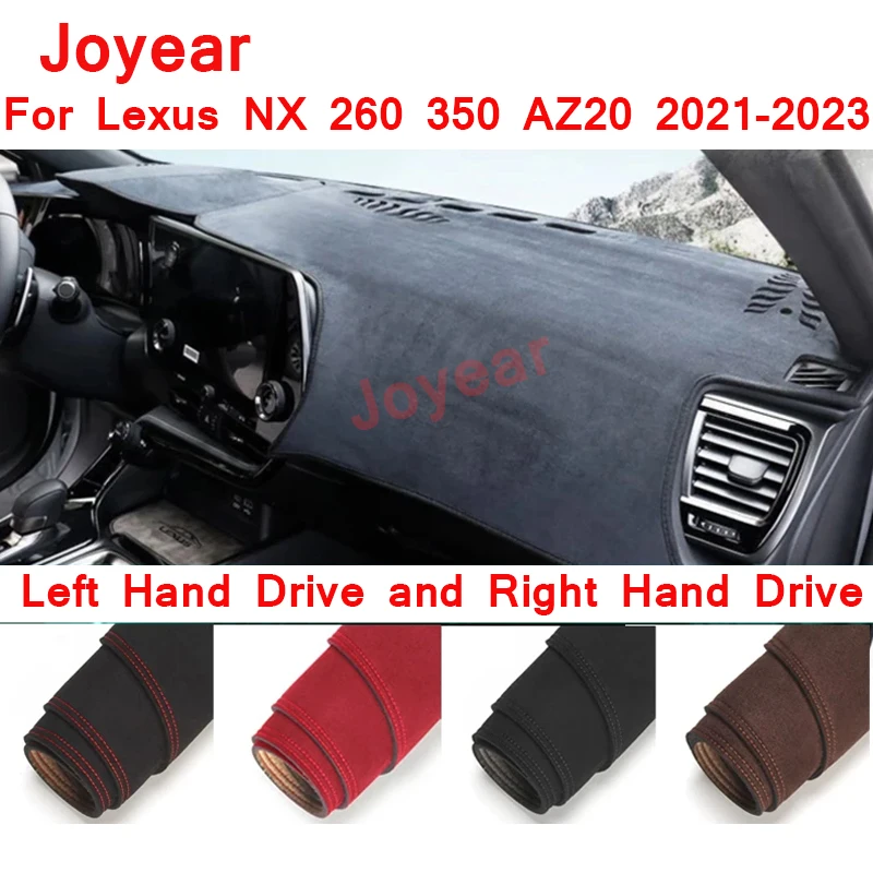 

Для Lexus NX 260 350 AZ20 2021-2023, декоративный замшевый чехол для приборной панели, ковер, ковер от солнца, коврик для приборной панели, аксессуары для интерьера