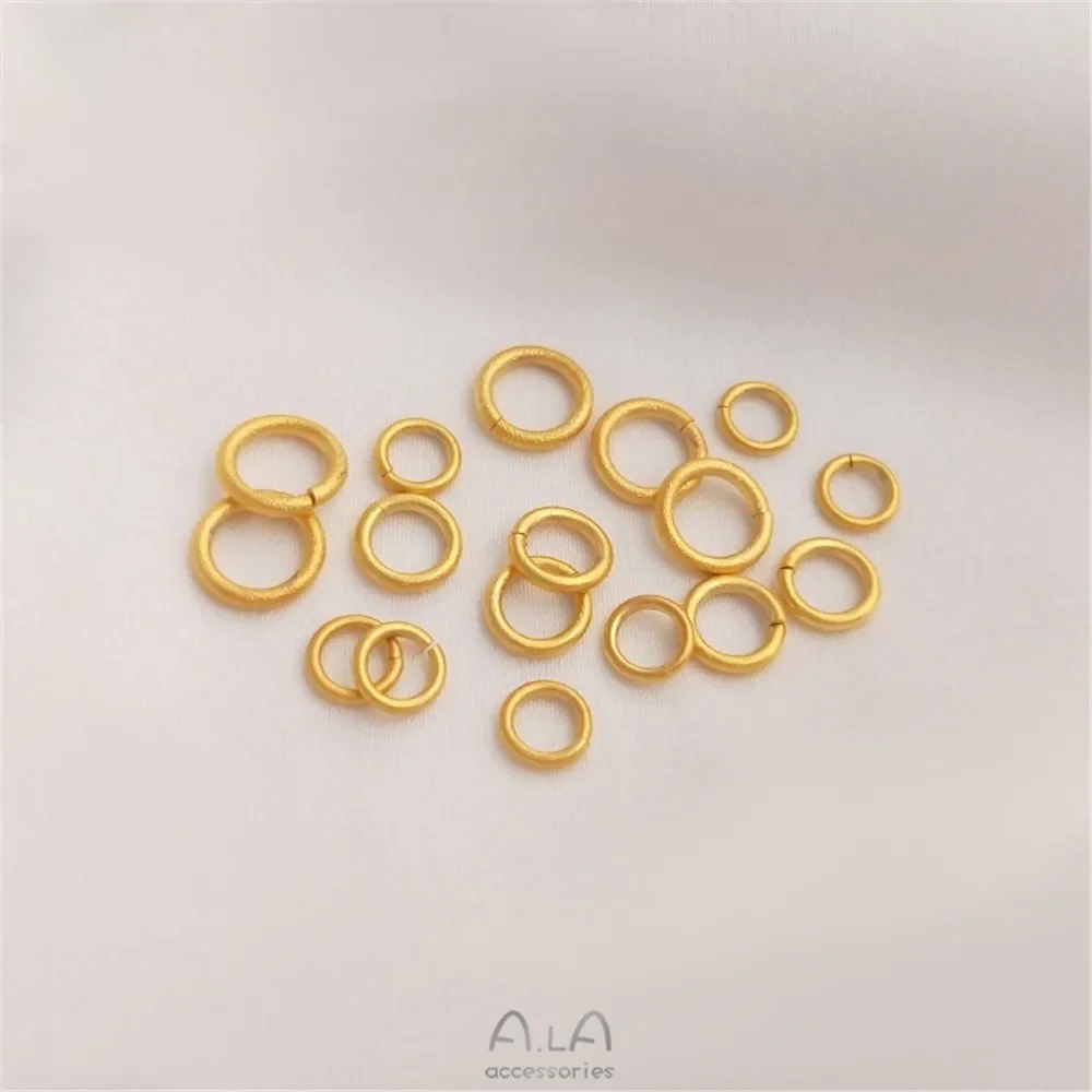 

Вьетнам сильный Бао цвет песок золото Открытое кольцо аксессуары DIY браслет кулон ювелирные изделия конец Закрытое кольцо звено кольцо