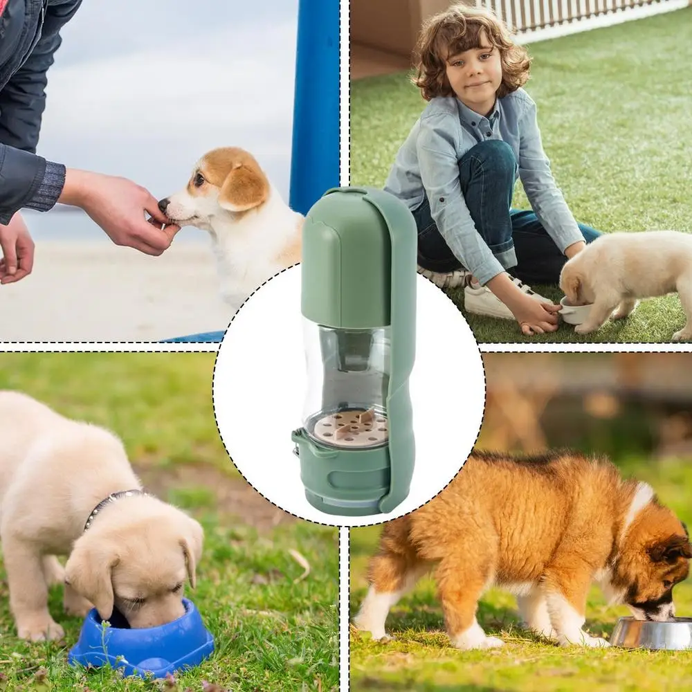 Dog Water Bottle With Food Bowl Water Cup - PeticaDeals