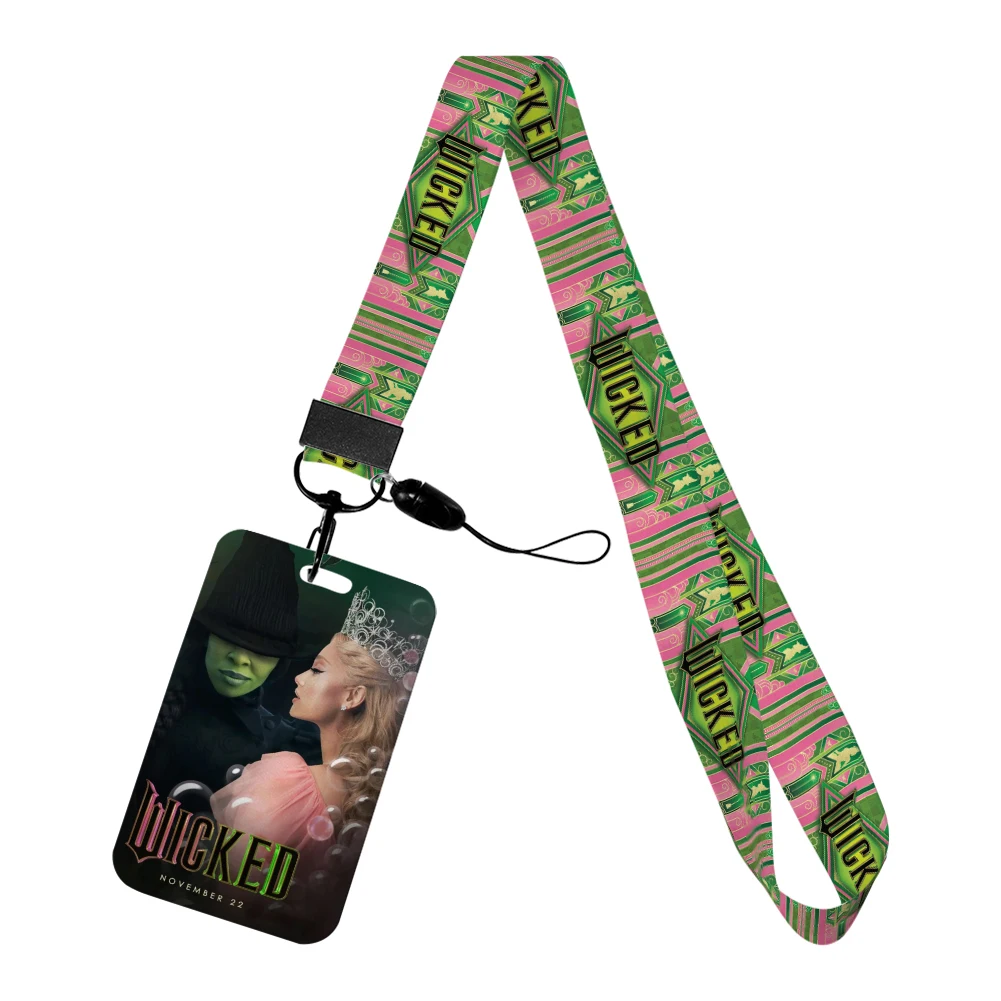 Wicked Themed Retractable Badge Reel - Glinda The Good Witch ID Holder With Crown Design & Clip