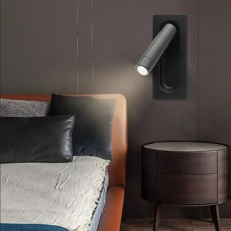 LED-Wall-Lamp-Reading-Light-Bedroom-Rotatable-Wall-Rotatable-Lights ...