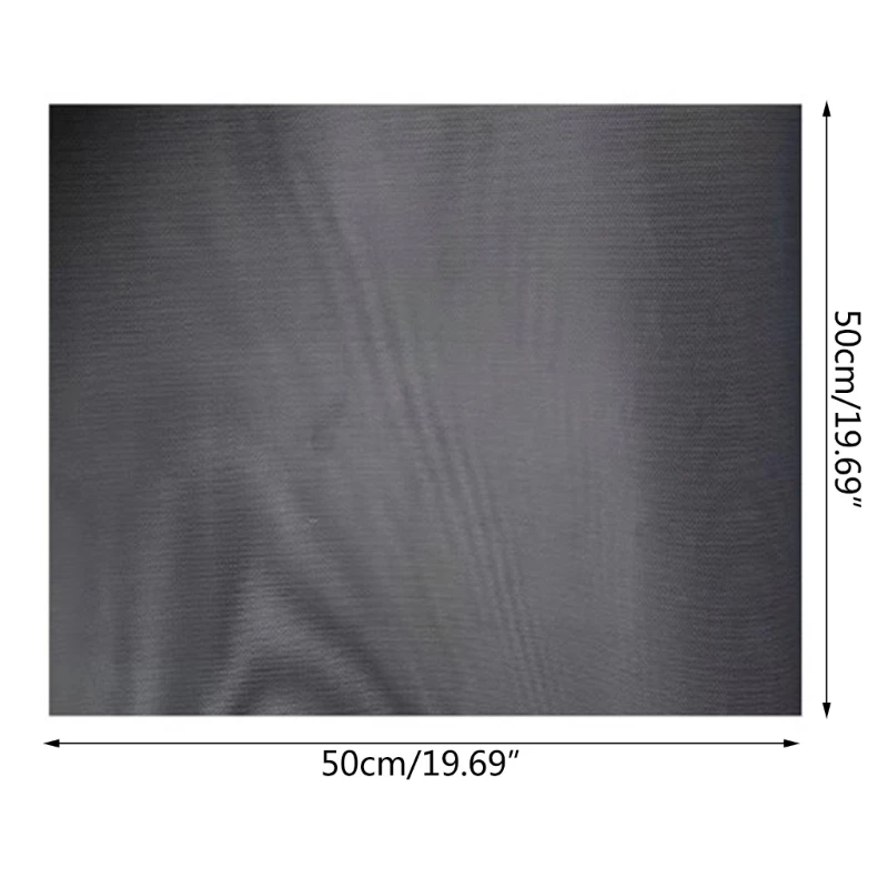 DN59 1Piece 50x50cm Computer Chassis Fan Dust Filter Mesh PVC Computer PC Case Fan Dust Proof Filter Cover Grills Black 6