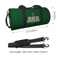 AKA Sorority Print Gym Bag 1908 Fashion Funny Outdoor Sports Bags with Shoes Luggage Pattern Handbag Funny Fitness Bag For Women 2
