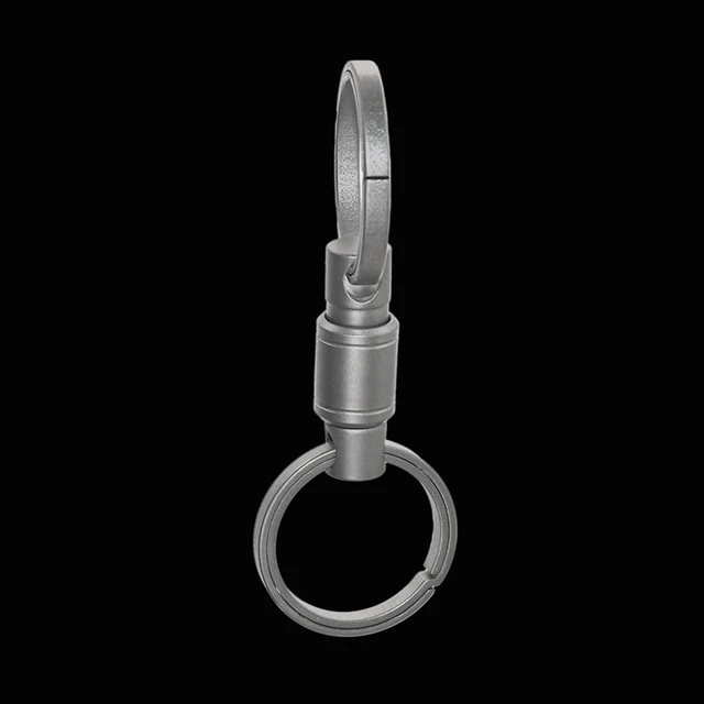 Quick Release Open Keychain Key Ring Men Super Light Rotary