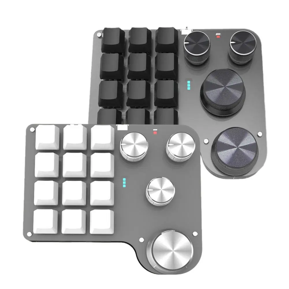 

Programmable Keyboard Custom PC 12 Key 4 Knob Keyboard USB Wired Customized Hot Swap Shortcut Key For PC Laptop