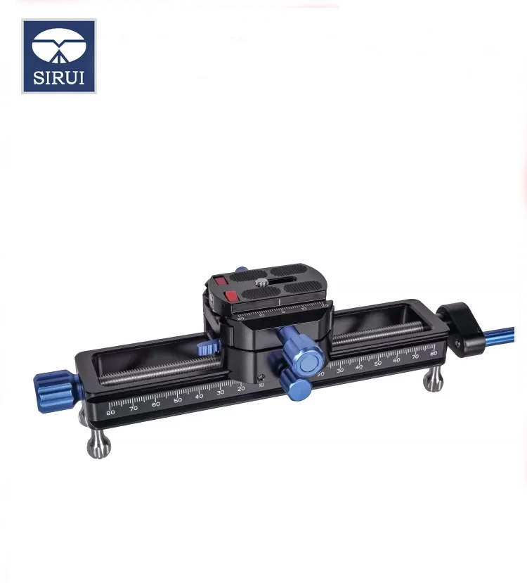 SIRUI MS18 macro pan tilt slide rail Macro Focusing Rail Photography Camera Rail Slider Video Record Track Desktop Shooting 1/4