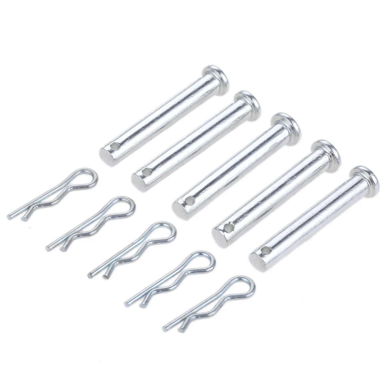 Stainless Steel Pins Clips Stainless Steel Ball Lock Pins 5 Pairs M8*50mm Stainless Steel Clip Hitch Pin Fastener For Farming Machine Air Cool Diesel Engine Accessories