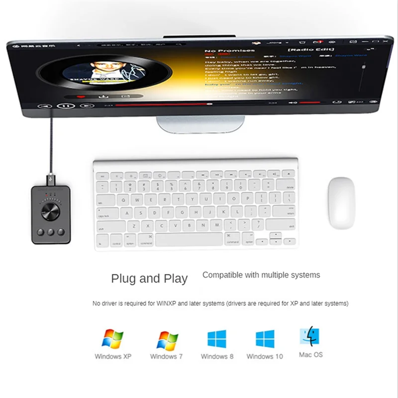 

3 Modes USB Computer Volume Controller Bluetooth Multimedia PC Speaker External Audio Volume Control Adjust