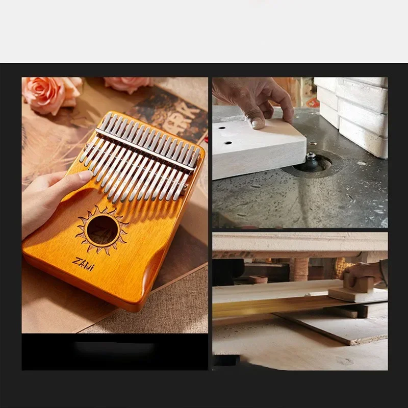 Beginners Mini Wooden Kalimba Profesionales Portable  17 Keys Kalimba Musical Instruments for Children Walnut Funny Mate Gift