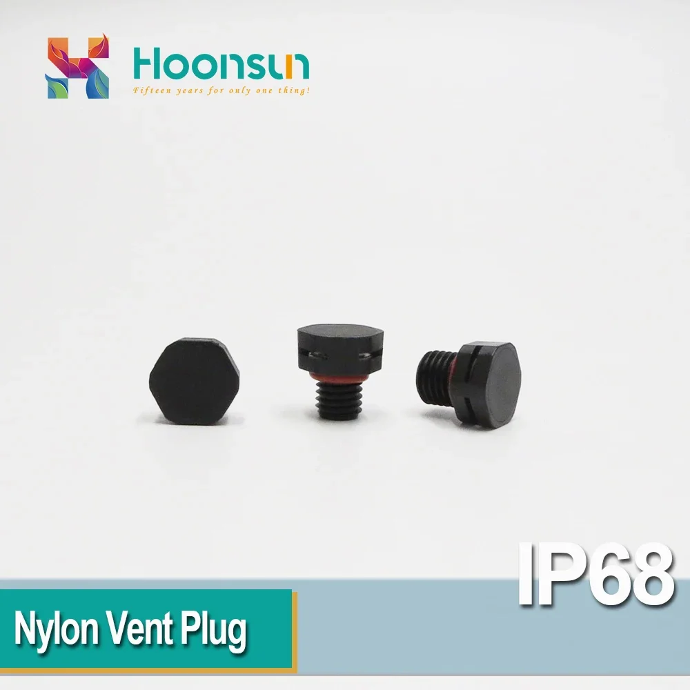 5 pcs M16x1.5 M16*1.5 M16 Nylon Screw Vent Stop Plug Breathable Valve Black