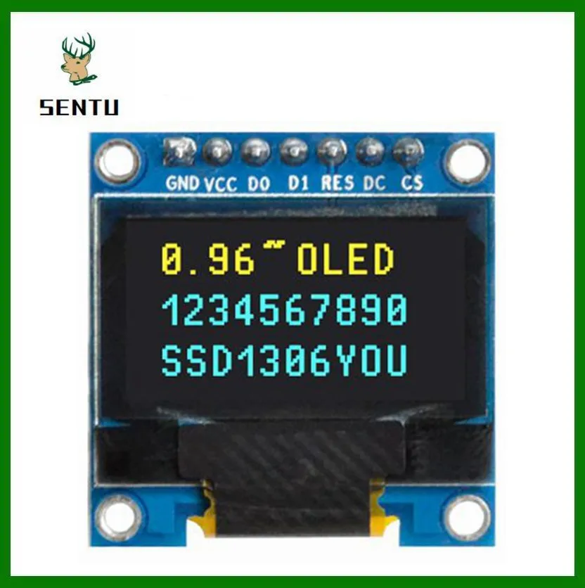 OLED Display Module 0.96 inch IIC Serial 128X64 I2C SSD1306 LCD Screen Board for Arduino