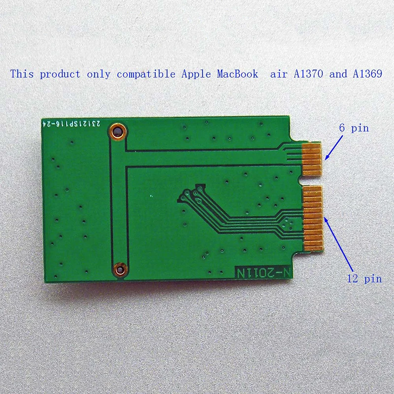 M.2 NGFF SSD ī MacBook Air 2010 2011 A1370 A136  12 + 6   