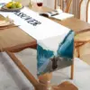 Happy Passover Linen Table Runner Dining Party Decor Moses Divided Parting The Red Sea Jewish Pesach Table Runners Party Decor 3