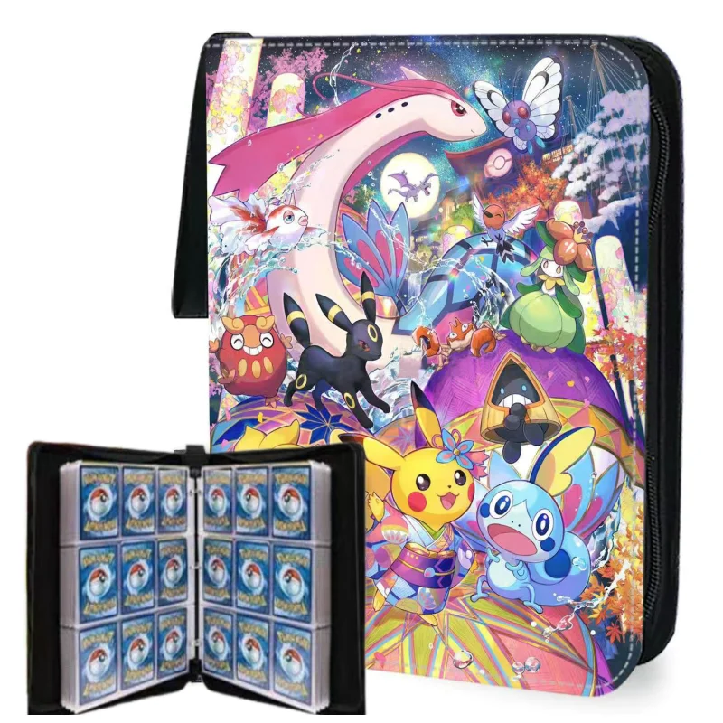 

900pcs Pokemon Game Card Collection Photo Album Book Binder Card Protective Cover Business Card Holder Card Bag Peripheral Toys