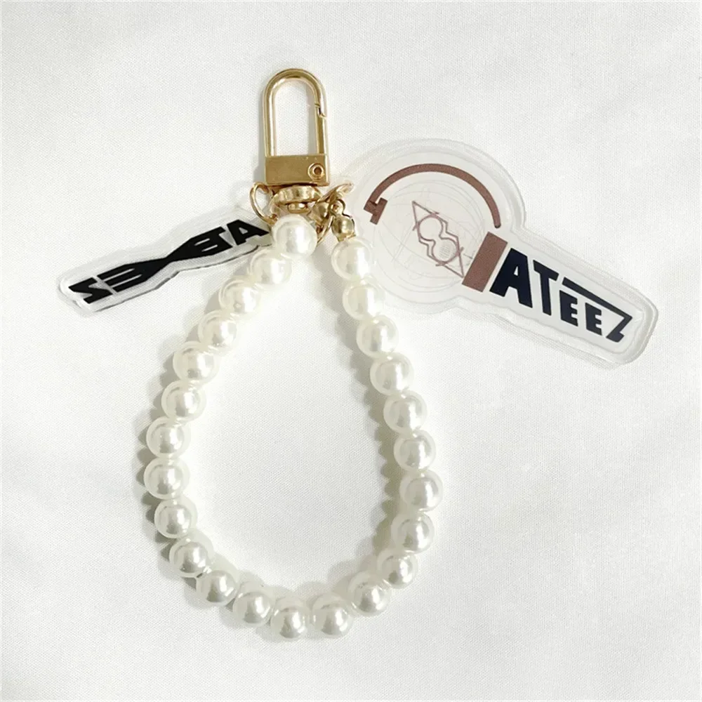 Kpop ATEEZ Lightstick Pearl Keychain Keyring Bag Accessories