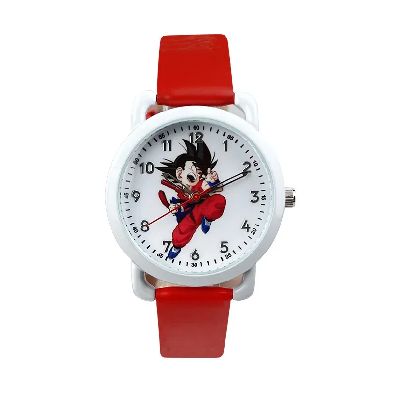 2022 애니메이션 주변기기 드래곤 볼 Goku 패션과 귀여운 학생 시계 벨트 통기성 어린이 석영 전자 시계 선물