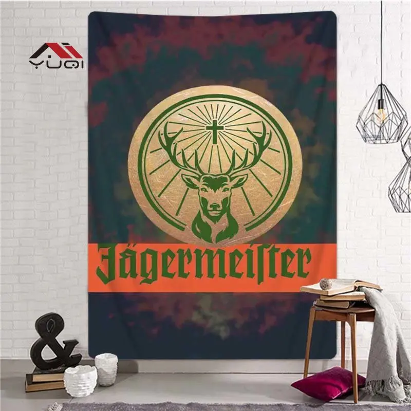 

Jagermeister Deer Pattern Wall Tapestry Large Size Tapestry Tapestries Living Room Home Decor Tapestri 6 Sizes
