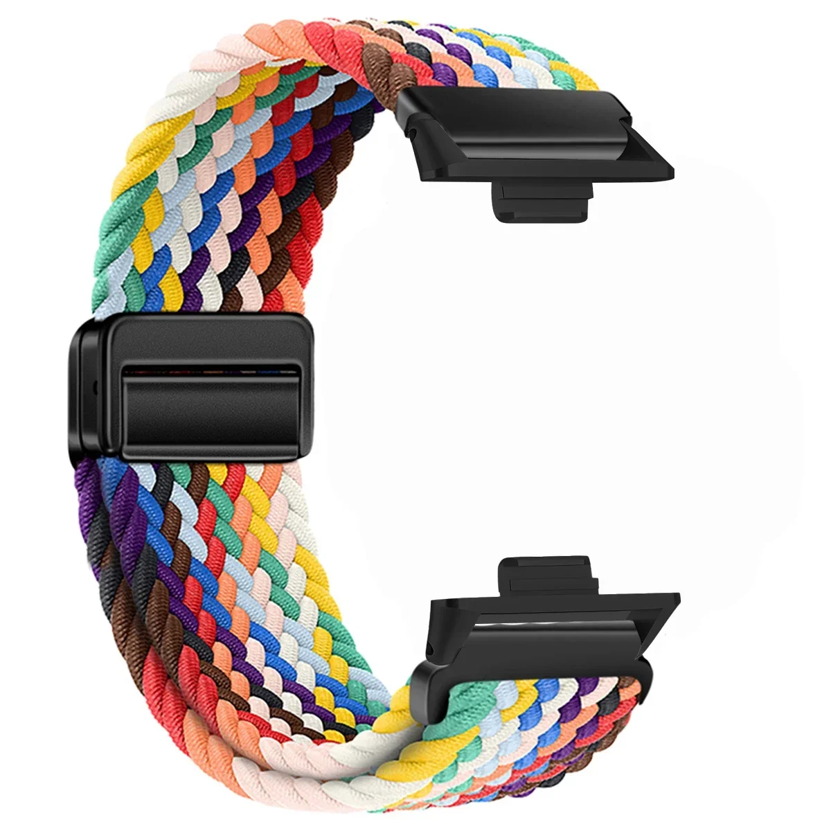 Nylon Braided Magnetic Buckle Strap - Breathable & Comfortable Replaceable Band