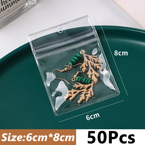 Jewelry Storage Book Bag Desktop Drawer Organizer Transparent Necklace Bracelet Ring Holder Ziplock Bag Storage