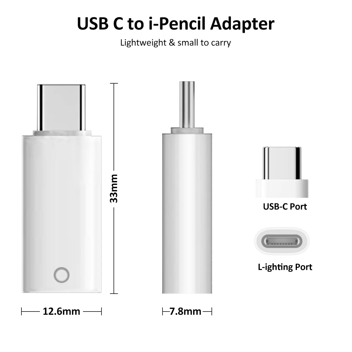 Type-C Pencil charger Adapter For Apple Pencil 1st Generation Bluetooth-Compatible Stylus Pen Charger Converter For iPad10