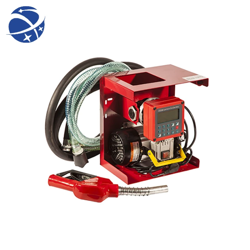 

YYHC 12 V DC 220V Diesel Transfer Fuel Pump Diesel with Flow Meter and Nozzle For Mobile Refueling