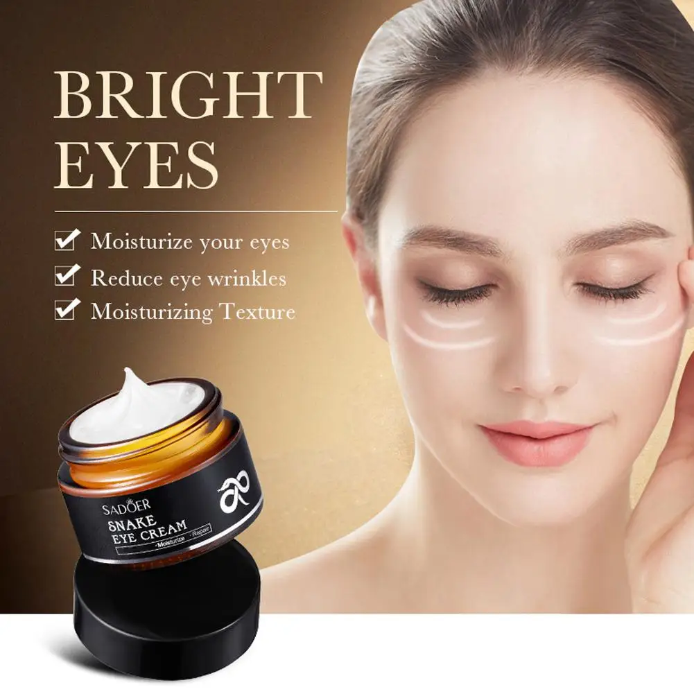 

Snake Eye Cream Dark Circles Removal Eye Bags Aging Puffiness Anti Moisturizing Korean Firming Smooth Cosmetics Wrink N1S5