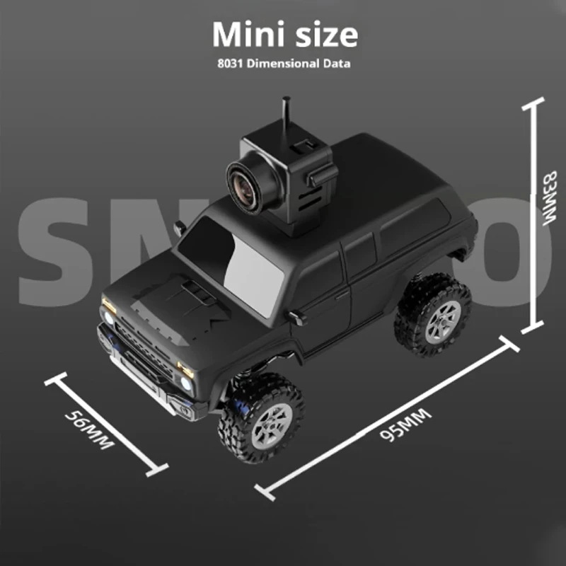 SNT 8031 4WD 2.4G 1/43 Mini FPV RC Simulation Climbing Off road Vehicle Model Desktop Toy Remote Control Car Children's Boy Toy 6