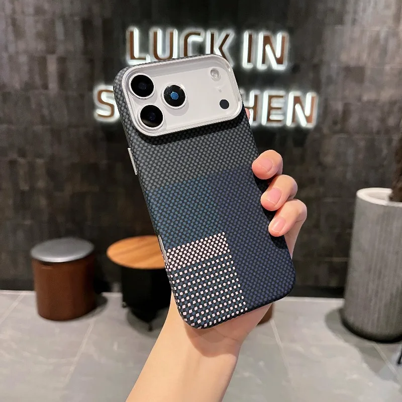 Enhanced Armor Case with MagSafe Compatibility - Abstract Pattern, Lens Protection Shell