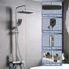 1 Piece Bathroom Wall Mounted Shower Set Multifunctional Practical Shower Kit Four Outlet Adjustable Water Pressure Temperature 6