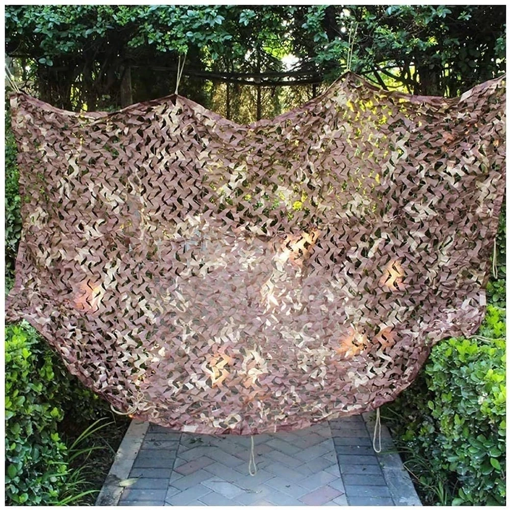 Description Picture 5 of itemMilitary camouflage net hunting camouflage net for awning gazebo, car tent, garden sun net, camouflage mesh white army green
