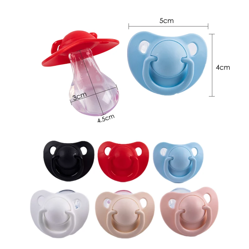 1Pc Solid Color pacifier Lovely Big Size Silicone Adult Pacifier Adult