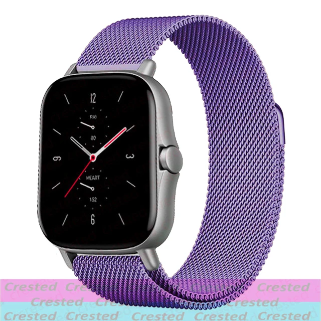 Elegant Milanese Metal Watch Bracelet, 20mm/22mm