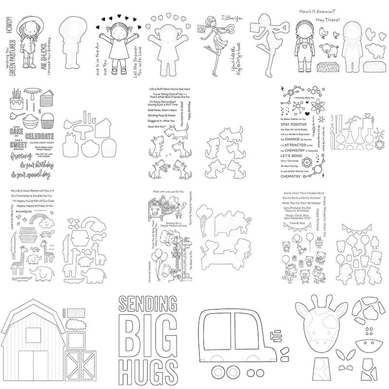 2021 New Clearance Sale Transparent Clear Stamps And Metal Cutting Dies