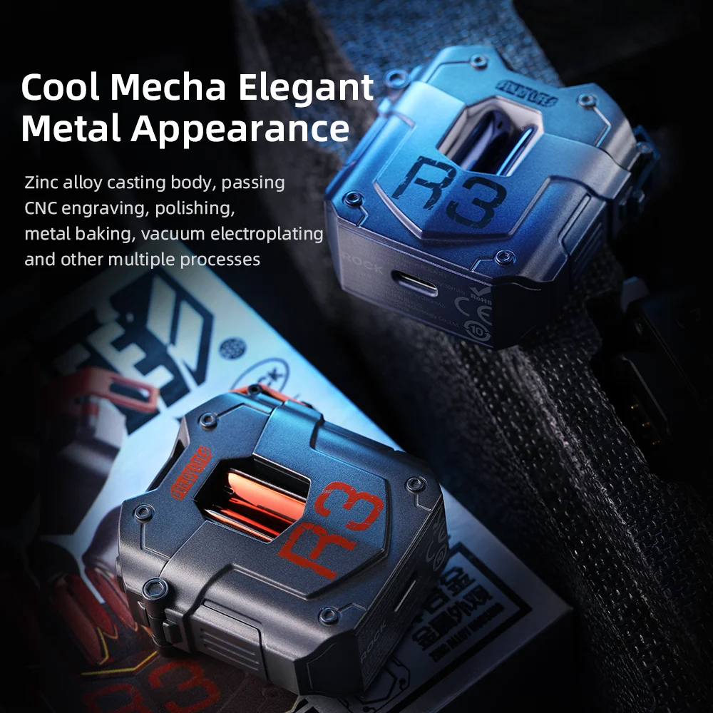 ROCK STEAMPUNK R3 TWS Wireless Earphones description image 3