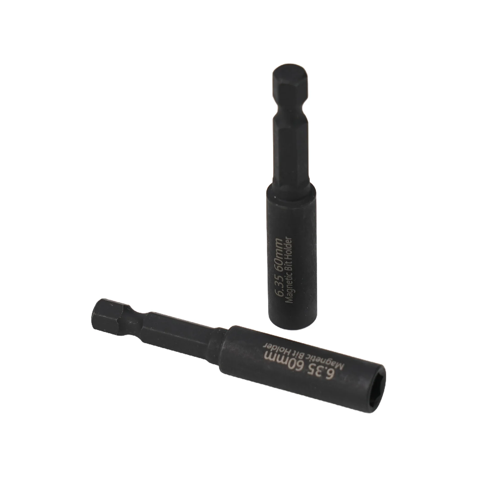 

2pcs 1/4In Head Extension Rod Screwdriver Magnetic Transfer Extension Rod 60X10mm Metal Hand Tools Parts Accessories